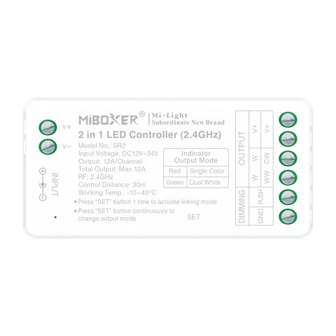 Mi-Light SR2 3-i-1 LED-kontroller (2,4 GHz)