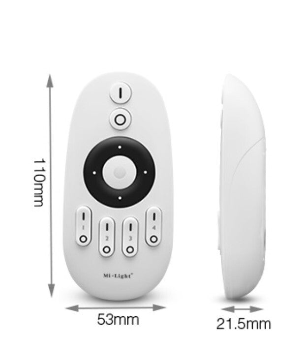 Mi-Light FUT007 2.4GHz 4-zons CCT-fjärrkontroll